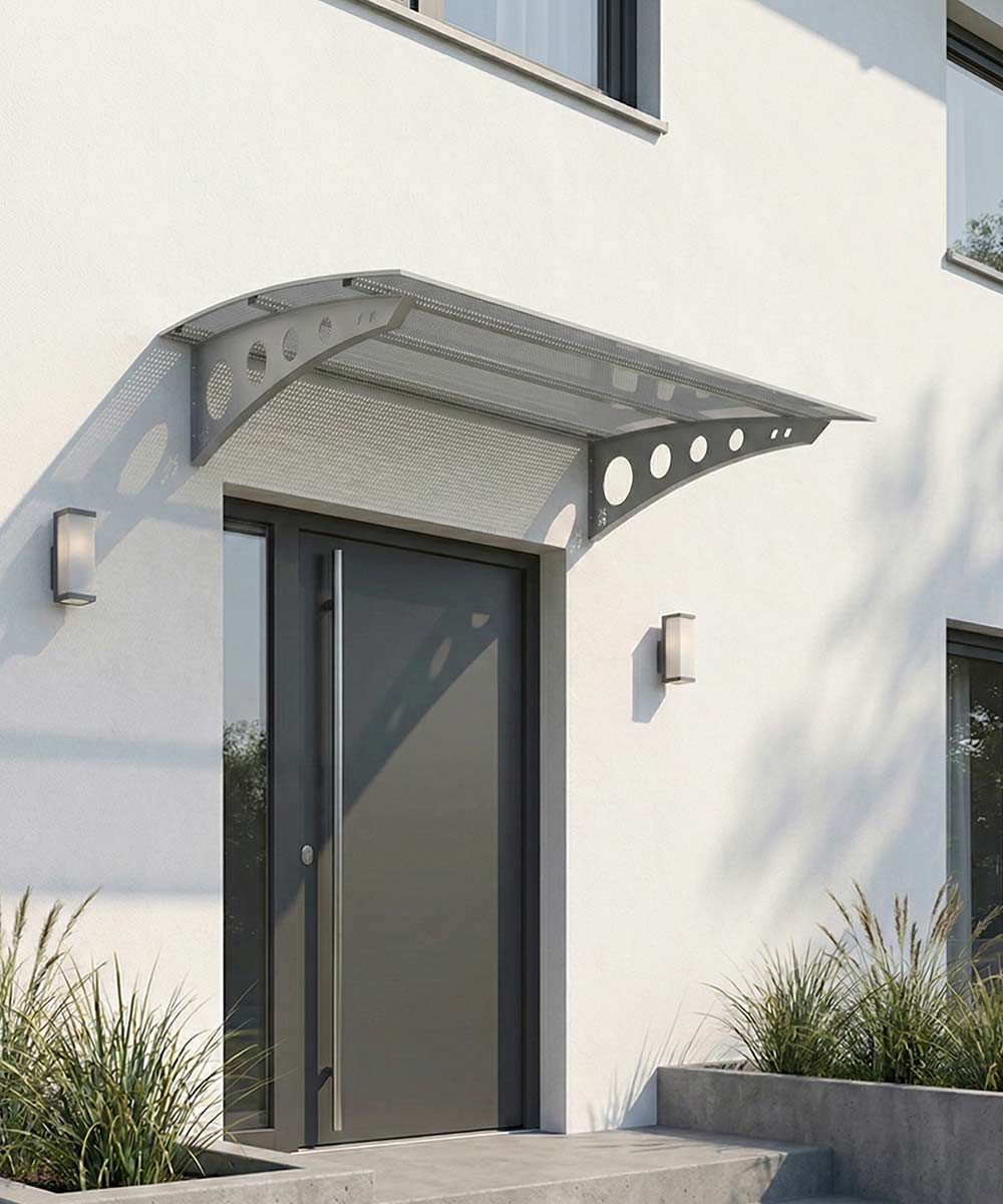 Metal Taşıyıcılı Kapı Üstü Sundurma – Modern Serisi – 185 cm x 100 cm